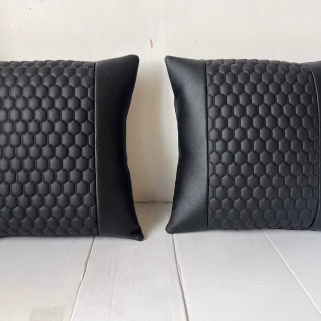 2x Scatter Cushions for Rock & Roll Beds (45cm x 45cm) Honeycomb