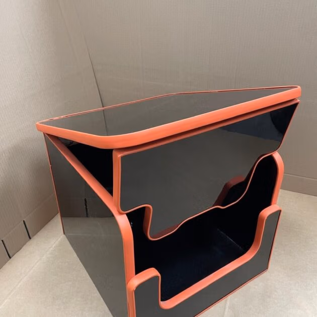 Thetford Porta Potti Box 145/165/345/365. Gloss Black & Orange Trim