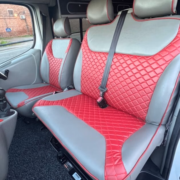 Vauxhall Vivaro, Trafic Rock and Roll Bed Seatbelts & 2+1 Matching Front Seats