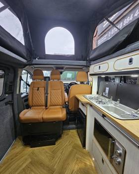 Conversion with Upholstered Front Seats
