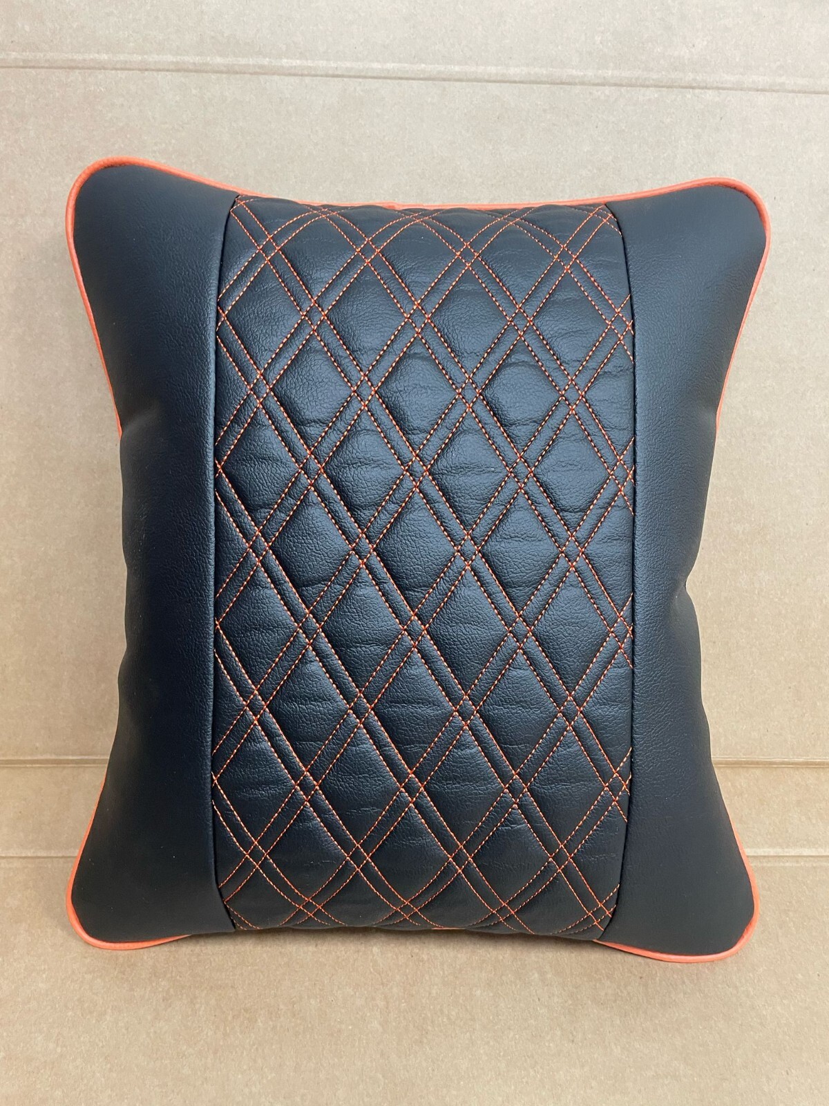 2x Scatter Cushions for Rock & Roll Beds (45cm x 45cm) Double Diamond Orange - Image 6
