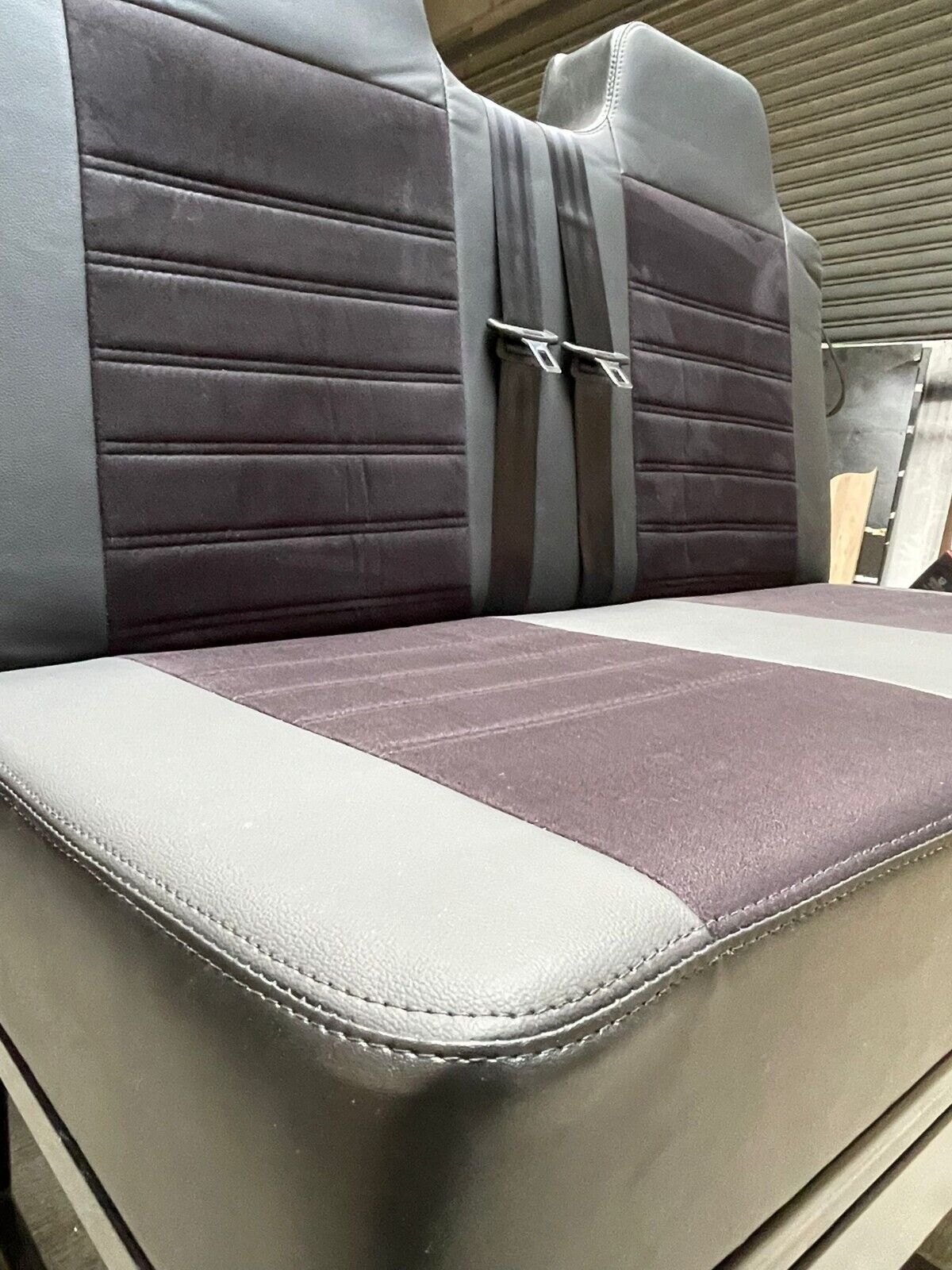 3/4 4PC Rock & Roll Bed. VW T4 T5 T6 Transit Vivaro Trafic Campervan (Alcantra) - Image 5