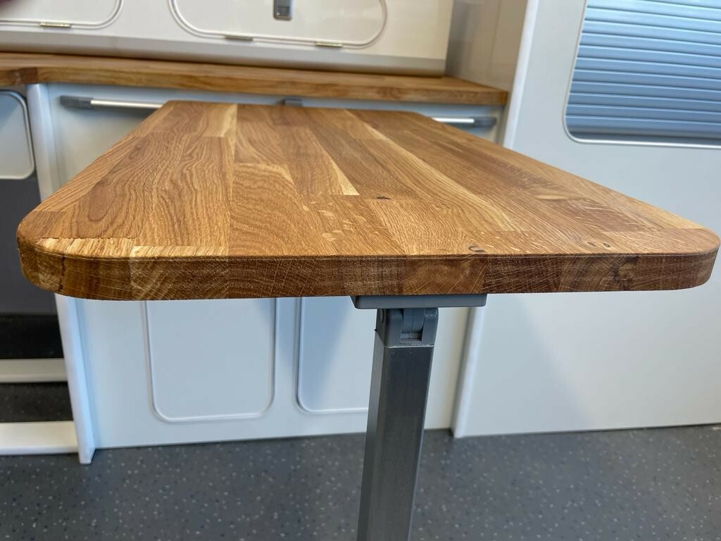 Assembled Ford Custom Vivaro Trafic Vito SWB Furniture Camper Pod OAK worktop - Image 9