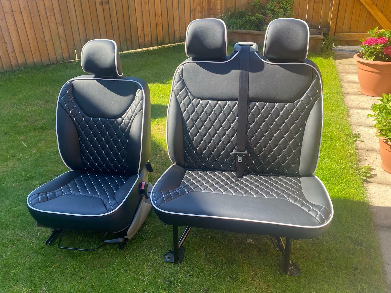 Vauxhall Vivaro, Trafic Rock and Roll Bed Seatbelts & 2+1 Matching Front Seats