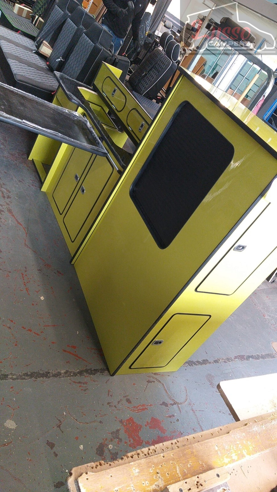 Yellow Camper van kitchen Renault Trafic Vauxhall Vivaro Nissan Primastar SWB!! - Image 3