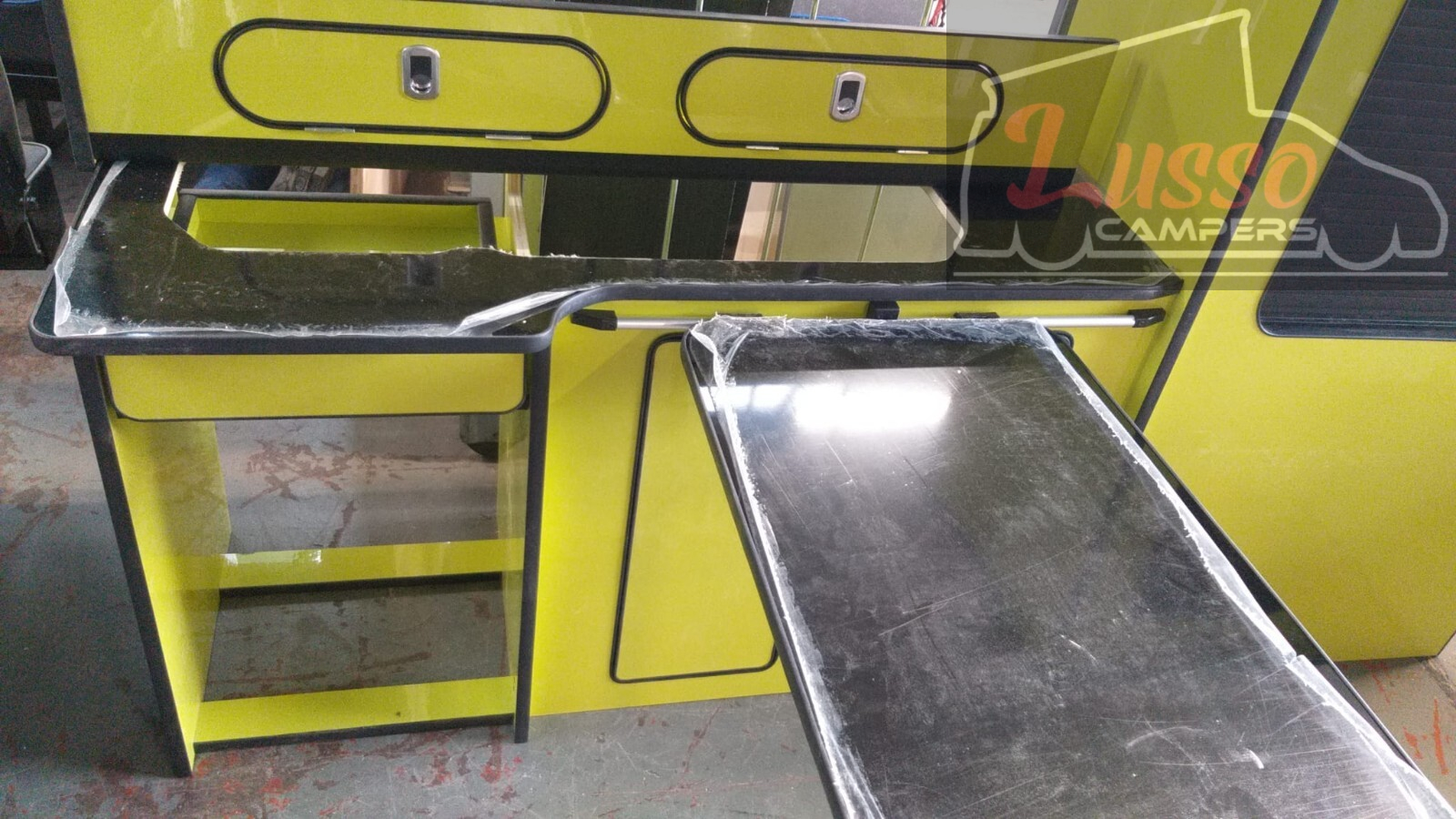 Yellow Camper van kitchen Renault Trafic Vauxhall Vivaro Nissan Primastar SWB!! - Image 5