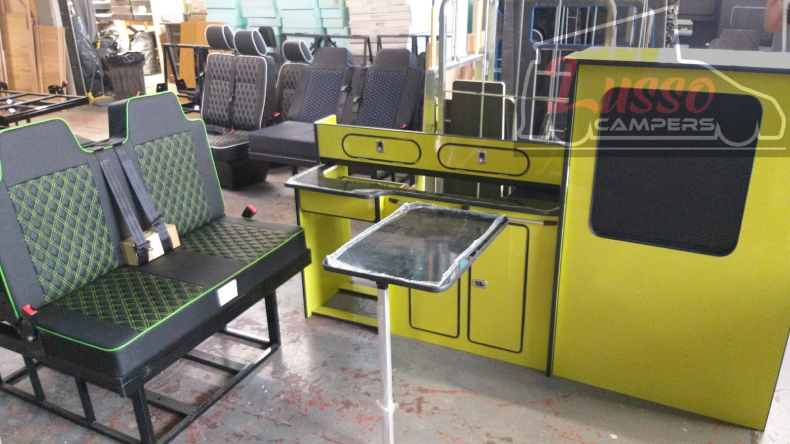 Yellow Camper van kitchen Renault Trafic Vauxhall Vivaro Nissan Primastar SWB!! - Image 8