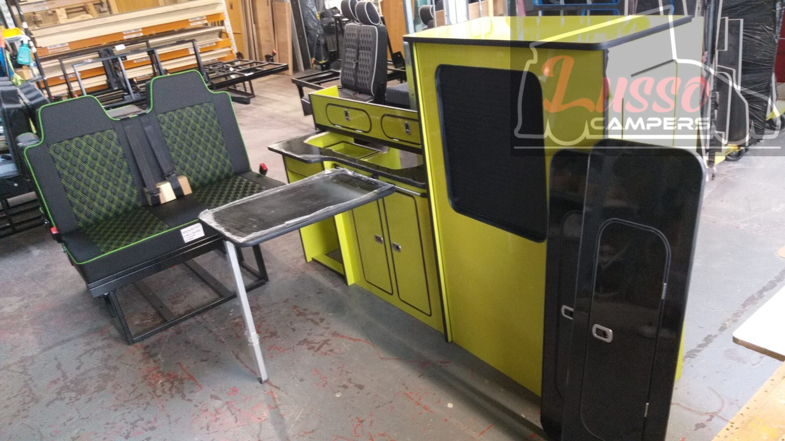 Yellow Camper van kitchen Renault Trafic Vauxhall Vivaro Nissan Primastar SWB!! - Image 9