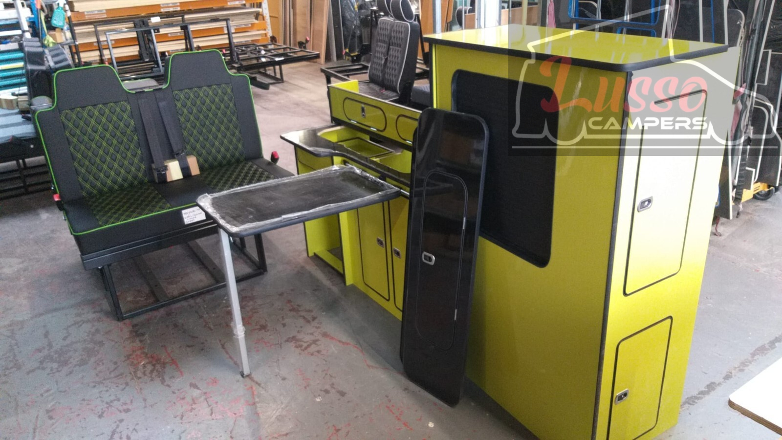 Yellow Camper van kitchen Renault Trafic Vauxhall Vivaro Nissan Primastar SWB!! - Image 10