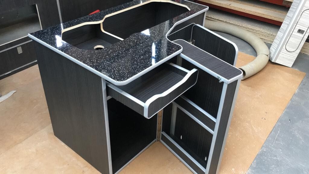 Camper Day Van Furniture POD Unit Lift Out Fridge Door Hacienda Black Sparkle - Image 6