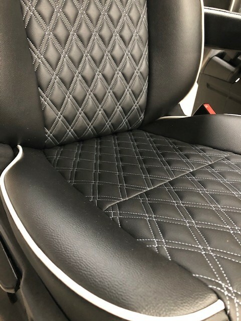 Ford Transit Custom 2+1 Front Seats & Rock Roll Bed Matching Bentley Upholstery - Image 5