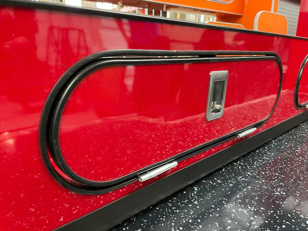 Assembled Transit Custom Vivaro Trafic SWB Gloss RED Furniture Camper Van Units - Image 5