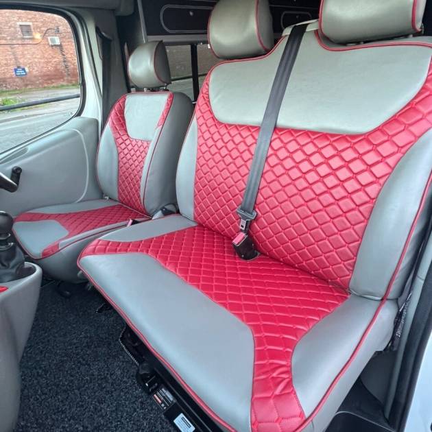 Vauxhall Vivaro, Trafic Rock and Roll Bed Seatbelts & 2+1 Matching Front Seats