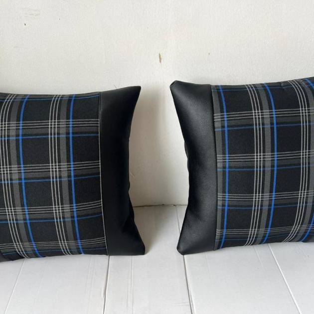 2x Scatter Cushions for Rock & Roll Beds (45cm x 45cm) GTI Tartan
