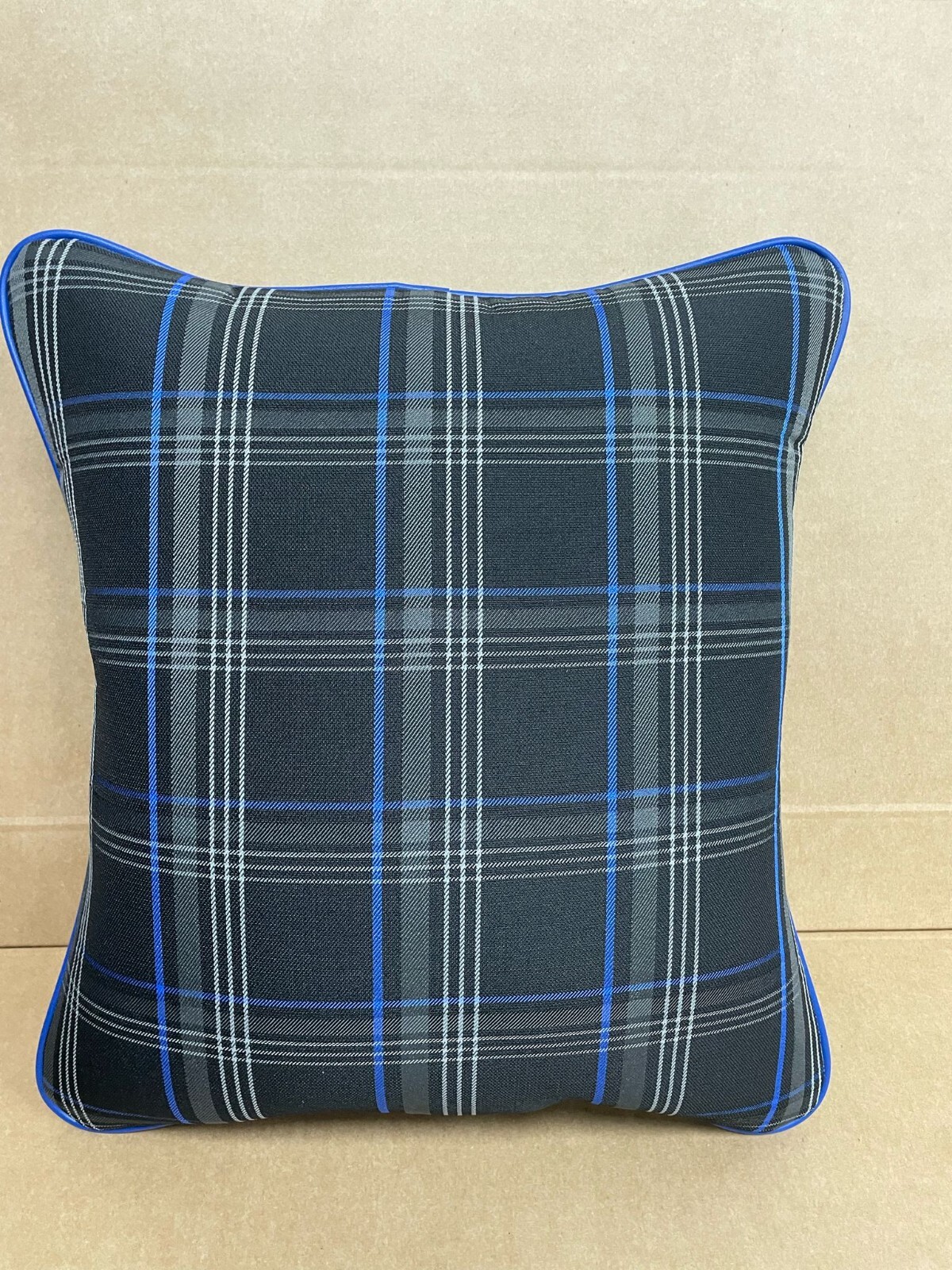 2x Scatter Cushions for Rock & Roll Beds (45cm x 45cm) GTI Tartan Blue - Image 6
