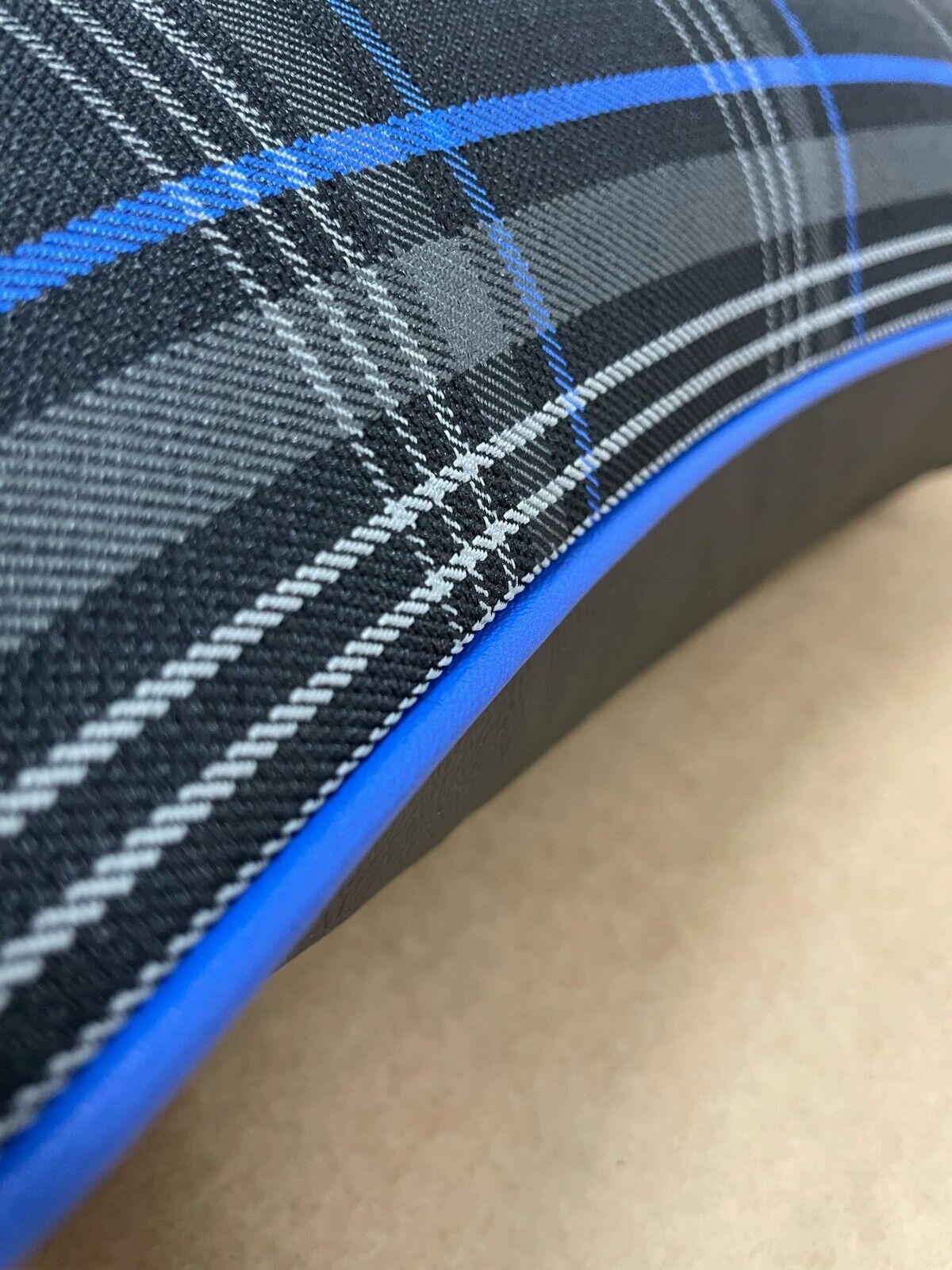 2x Scatter Cushions for Rock & Roll Beds (45cm x 45cm) GTI Tartan Blue - Image 8