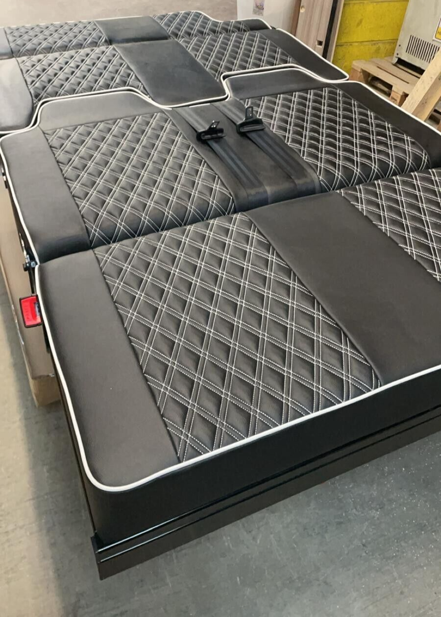 3/4 4PC Rock & Roll Bed. VW T4 T5 T6 Custom Vivaro Trafic Campervan (D/D W) - Image 8