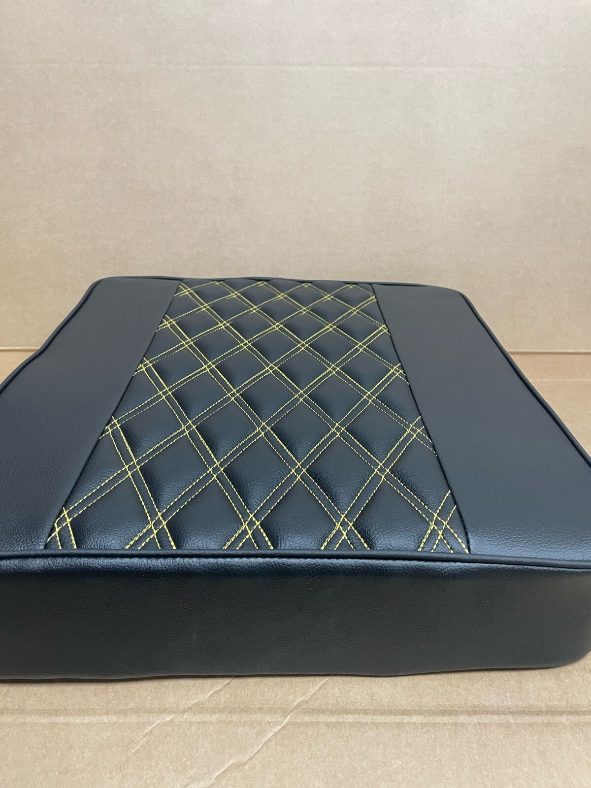 Potti Cushion for Thetford Porta Potti Box (47cm x 50cm) Double Diamond Yellow - Image 7