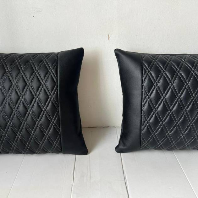 2x Scatter Cushions for Rock & Roll Beds (45cm x 45cm) Double Diamond