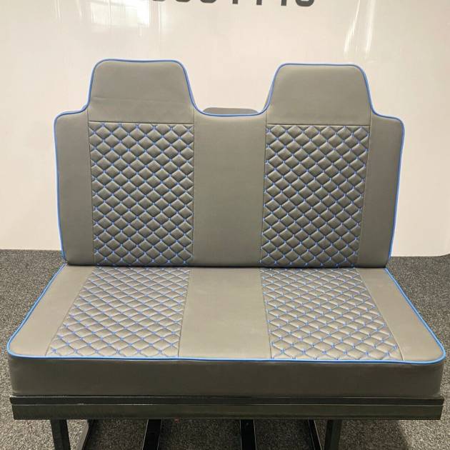 3/4 4PC Rock & Roll Bed. VW T4 T5 T6 Custom Vivaro Trafic Campervan (D Blue)