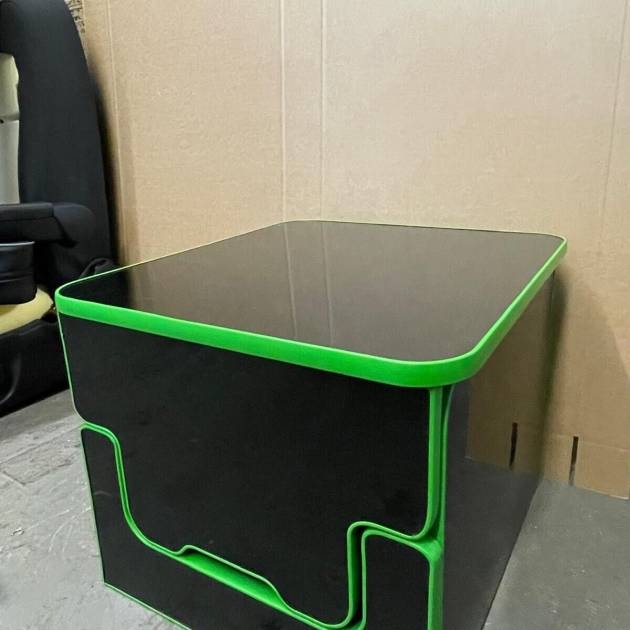 Thetford Porta Potti Box 145/165/345/365. Gloss Black & Green Trim