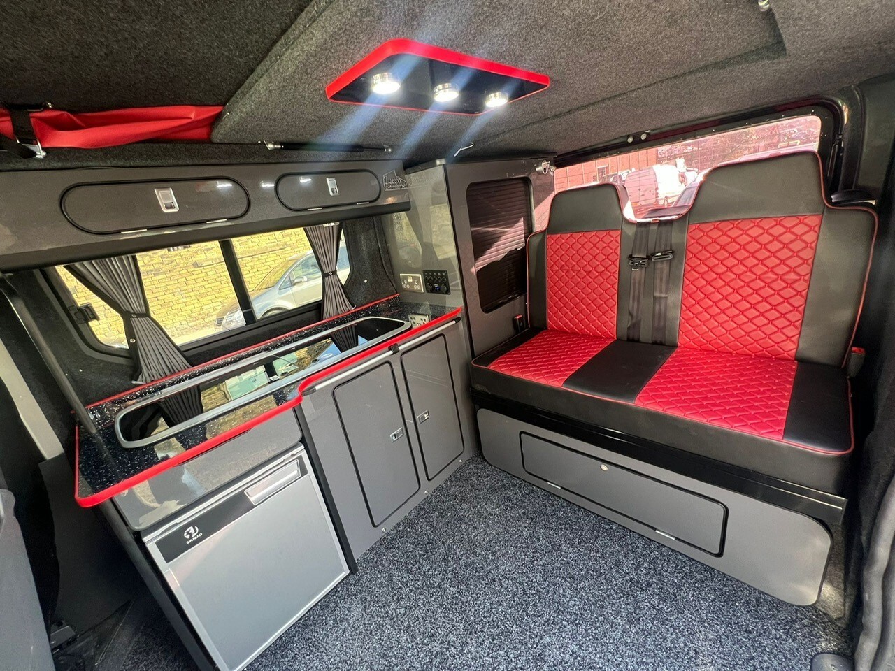 2014 - 2019 Vauxhall Vivaro Rock & Roll Bed Seatbelts & 2+1 Matching Front Seats - Image 3