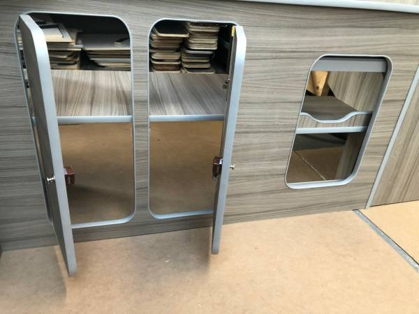 ASSEMBLED Camper Van Furniture VW Transporter T5 T6 LWB lightweight DRIFTWOOD - Image 5
