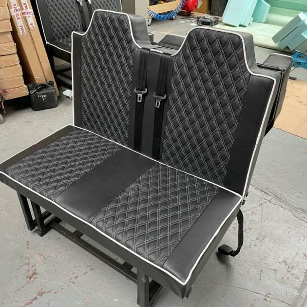 NEW Rock & Roll Bed VW Caddy Maxi Connect Bongo Elgrand Seatbelts Low Roof Vans