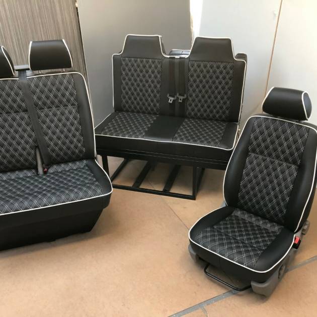 VW T5 T6 New Rock & Roll Bed & 2+1 Front Seats Upholster Bundle