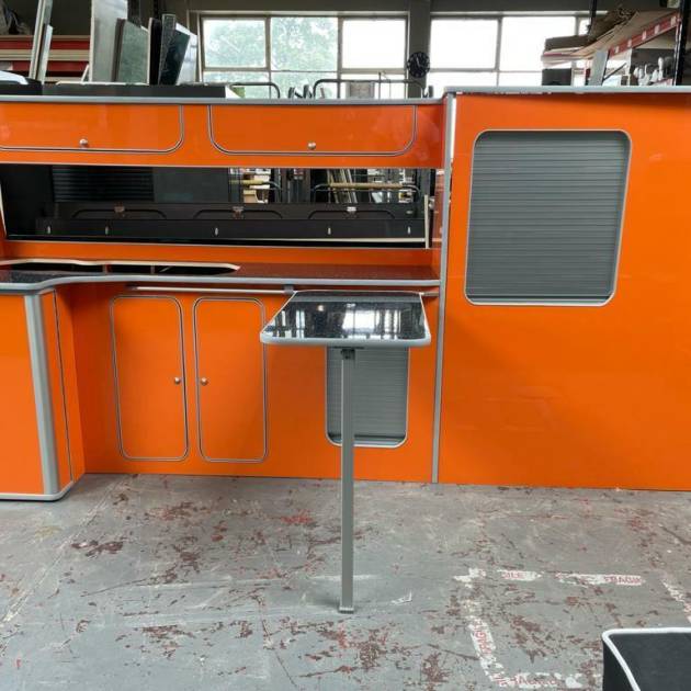 ASSEMBLED Camper Van Furniture VW Transporter T5 T6 LWB lightweight ORANGE