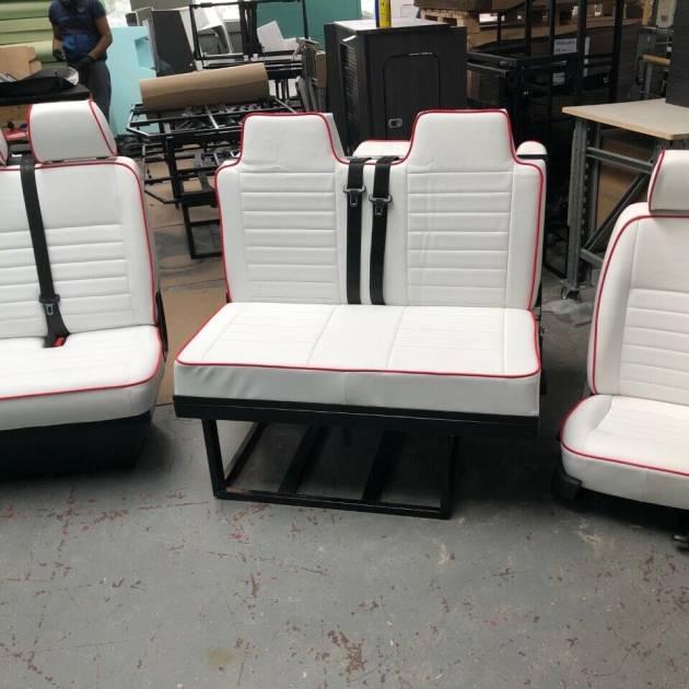 VW T5 T6 Rock and Roll Bed Seatbelts Gas Assist Strut & 2+1 Same Front Seat Set